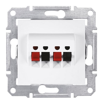 Picture of Schneider Electric Gniazdo gonikowe podwójne SEDNA bez ramki biae - SDN5400121