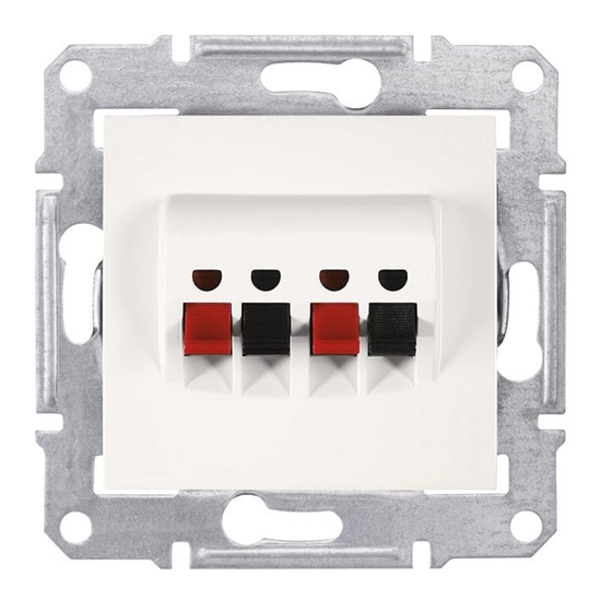 Picture of Schneider Electric Gniazdo gonikowe podwójne SEDNA bez ramki kremowe - SDN5400123