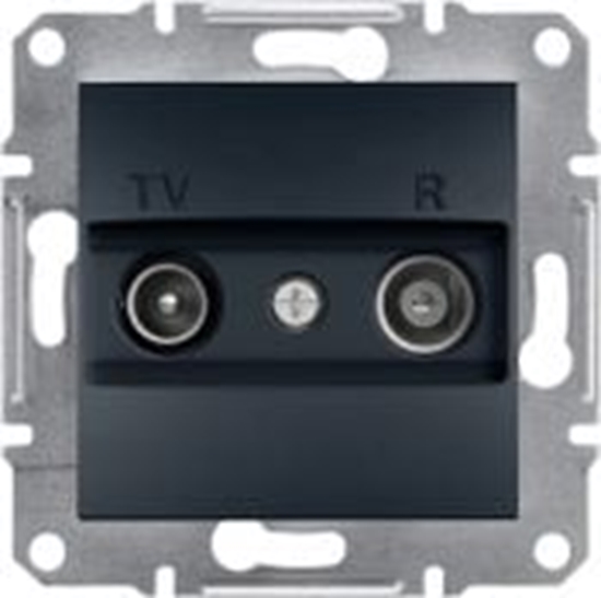 Picture of Schneider Electric Gniazdo RTV kocowe Asfora bez ramki antracyt (EPH3300171)