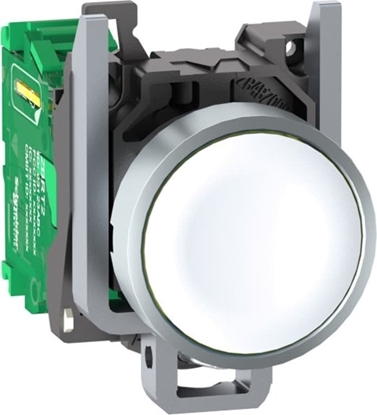 Attēls no Schneider Electric Harmony XB4R Gówka bezprzewodowego i bezbateryjnego przycisku z nadajnikiem Biaa Metalowa ZB4RTA1