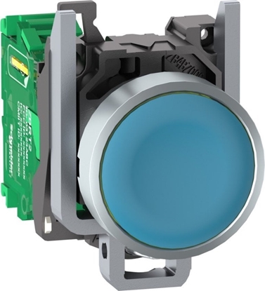 Attēls no Schneider Electric Harmony XB4R Gówka bezprzewodowego i bezbateryjnego przycisku z nadajnikiem Niebieska Metalowa ZB4RTA6