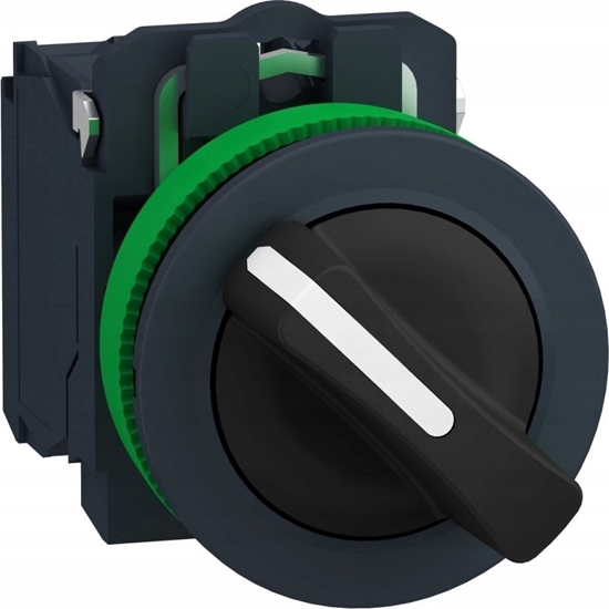 Picture of Schneider Electric Harmony XB5 Przecznik paski plastik. czarny fi30 2 pozycyjny stabilny 1Z XB5FD21