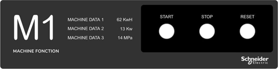 Picture of Schneider Electric Harmony XB5 Tabliczka z legend 400 X 100 Szablon 1 ZBYLEG401001