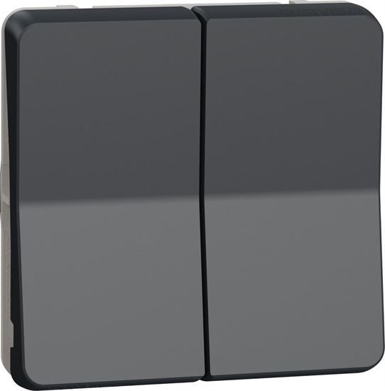 Изображение Schneider Electric Mureva Styl Mechanizm cznika schodowego podwójnego antracyt MUR35019