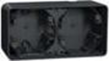 Attēls no Schneider Electric Mureva Styl Podstawa nacienna 2x pozioma antracytowa MUR37914