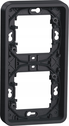 Attēls no Schneider Electric Mureva Styl Podstawa podtynkowa 2x pionowa antracytowa MUR34151