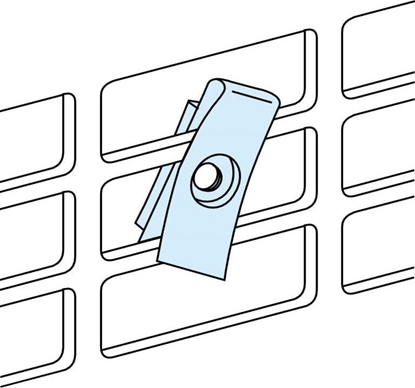 Attēls no Schneider Electric Nakrtki zatrzaskowe 20x M5 do pyt montaowych LVS03181