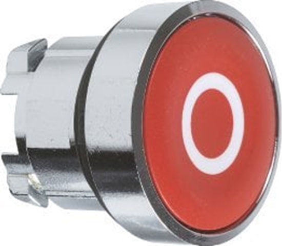 Picture of Schneider Electric Napd przycisku z samopowrotem kryty czerwony metalowy z oznaczeniem ,O, ZB4BA432