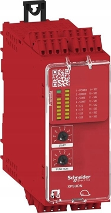 Picture of Schneider Electric Preventa XPS Universal Modu bezpieczestwa Kat.4 24 V AC/DC 3 Z + 1 R Zaciski sprynowe XPSUDN13AC