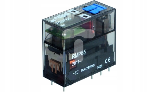 Picture of Schneider Electric Przekanik miniaturowy 1P 16A 24V DC siatka 5mm, wys. 25,5mm, do gniazd wtykowych RMP85-2011-25-1024-WT 2615193