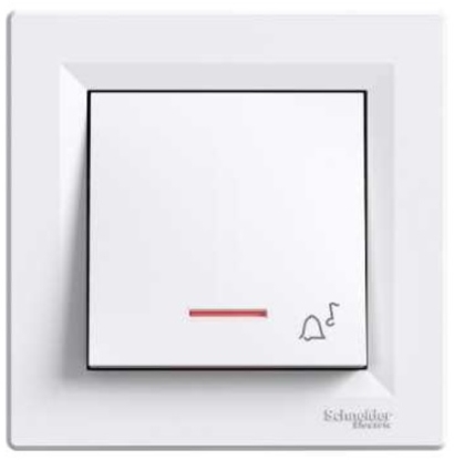 Picture of Schneider Electric Przycisk dzwonek Asfora podwietlany biay (EPH1700321)