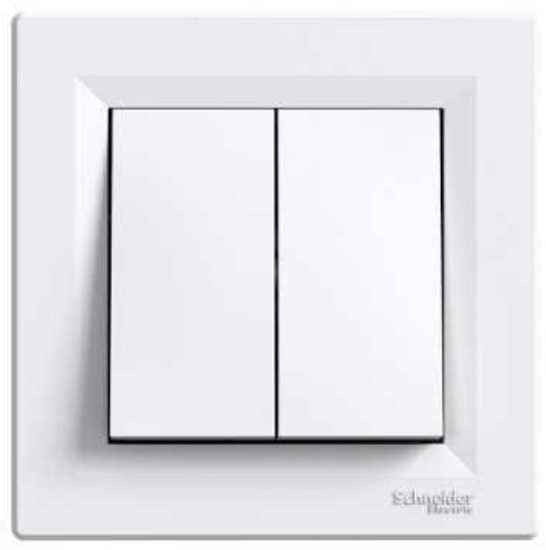 Picture of Schneider Electric Przycisk podwójny Asfora biay - EPH1100121