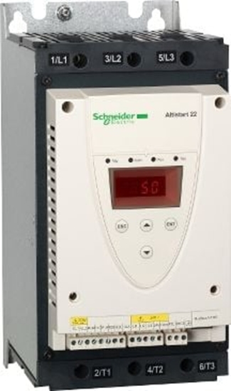 Изображение Schneider Electric Softstart 3-fazowy 230-440VAC 62A 15/30kW 230/400V Altistart (ATS22D62Q)