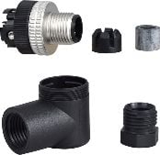 Изображение Schneider Electric Zcze mskie M12 ktowe 4-pinowe dawica Pg7 metal (XZCC12MCM40B)