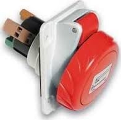 Изображение Schneider Gniazdo tablicowe 5P 16A 400V czerwone IP67 (PKY16F735)