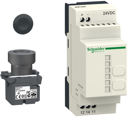 Picture of Schneider Harmony XB5 Przycisk wireless i battery-free 22 24 V DC plastic XB5RFB01