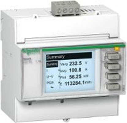 Изображение Schneider Miernik parametrów sieci z Modbus RS485 2we/2wy cyfrowe na szyn DIN (METSEPM3255)