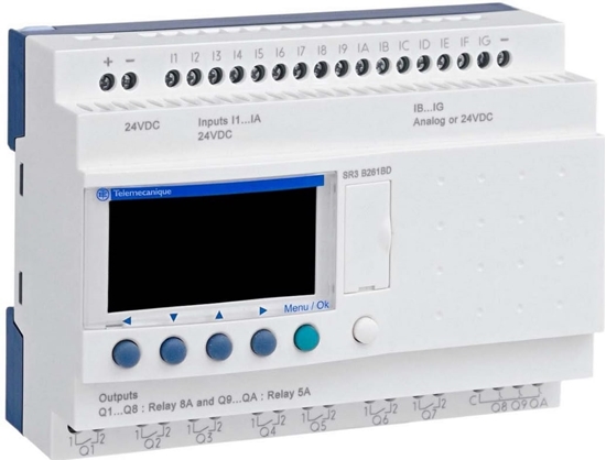 Изображение Schneider Moduowy przekanik inteligentny RTC LCD 24VDC 16 wej 10 wyj SR3B261BD
