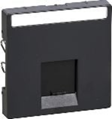Picture of Schneider Pytka centralna pojedyncza gniazda komputerowego Merten System M RJ45 antracyt (MTN465814)