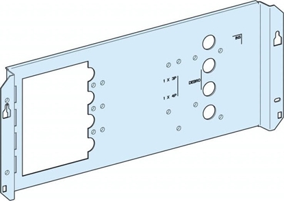 Attēls no Schneider Prisma Plus G Pyta montaowa do NSX250 z napandem silnikowym pozioma LVS03032