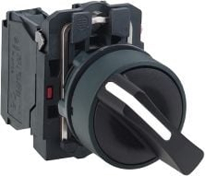 Attēls no Schneider Przecznik 2 pooenia fi22 po. stae piórko czarne NO+NC (XB5AD25)