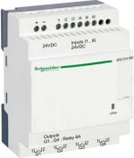 Изображение Schneider Przekanik programowalny 24V DC 6-wej 4-wyjcia ZELIO LOGIC (SR2D101BD)