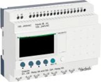 Attēls no Schneider Sterownik programowalny 16 wej 10 wyj 100-240V AC RTC/LCD Zelio (SR3B261FU)