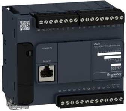 Attēls no Schneider Sterownik programowalny 24 I/O PNP tranzystorowe Modicon M221-24I/O (TM221C24T)