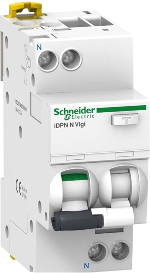 Изображение Schneider Wycznik rónicowo-nadprdowy iDPN N VIGI 2P 6A C 0,03A AC A9D31606