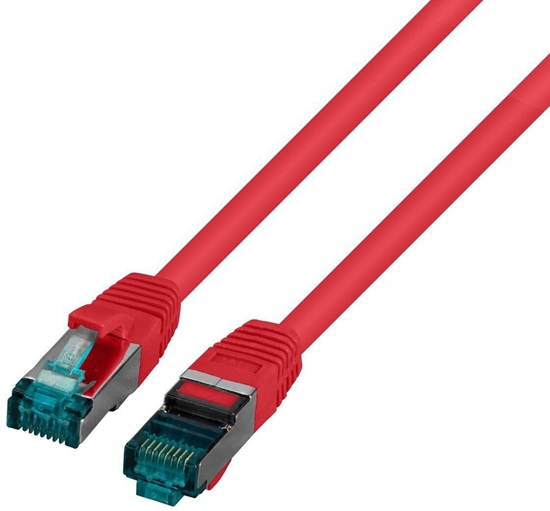 Picture of SecurityNET Kabel krosowy patchcord S/FTP kat.6A czerwony 5m LSZH PC-6ASFTPLSZH-RD5