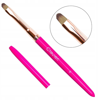 Изображение Semilac CLAVIER Pdzelek do elu 6mm #4 Magenta