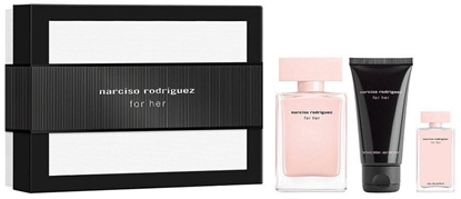 Attēls no SET NARCISO RODRIGUEZ For Her EDP spray 50ml + EDP spray 7,5ml + BODY LOTION 50ml