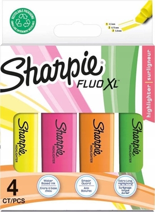 Изображение Sharpie Textmarker Fluo XL 4er G/O/P/G Blister