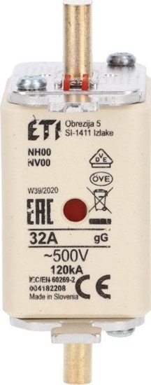 Изображение Shumee Wkadka bezpiecznikowa KOMBI NH00 gG 32A/500V 004182208 /3szt./