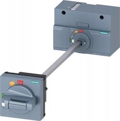 Picture of Siemens Akces. do 3VA12: Napd obrotowy drzwiowy szary mona blokowa kódk waek 300mm pokrto IP65 3VA9257-0FK21