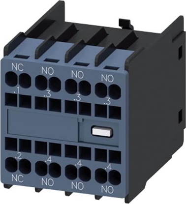 Picture of Siemens Blok stylków pomocniczych 3Z+1R czoowy do 3RT2.1 3RT2.2 i 3RH21 S00 3RH2911-2HA31