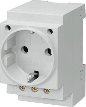 Picture of Siemens Gniazdo moduowe 2P+Z 16A 230V Schuko na szyn (5TE6800)