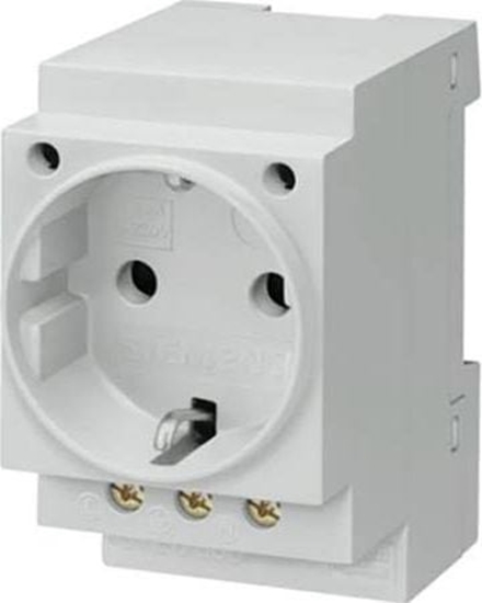 Picture of Siemens Gniazdo moduowe 2P+Z 16A 230V Schuko na szyn (5TE6800)