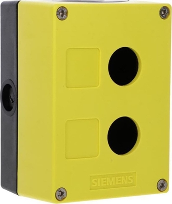 Picture of Siemens Obudowa sterownicza do aparatów 22mm okrgych tworzywo óta 2 punkty sterownicze z tworzywa 3SU1802-0AA00-0AB2