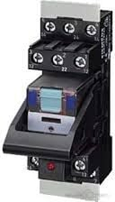 Attēls no Siemens Przekanik przemysowy kompletny 4P 24V DC na szyn 35mm z sygnalizacj LED (LZS:PT5A5L24)