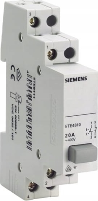 Attēls no Siemens Przycisk moduowy 20A 1Z 1R szary bistabilny 5TE4810