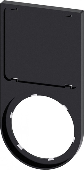 Picture of Siemens Ramka do etykiet paska zaokrglona na dole czarna do etykiet 27mm x 27mm 3SU1900-0AT10-0AA0