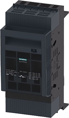 Attēls no Siemens Rozcznik bezpiecznikowy 3P 160A NH000 do montau na szynach 60mm (3NP1123-1BC20)