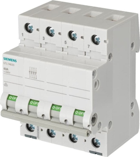 Picture of Siemens Rozcznik moduowy 4P 40A 4Z 400VAC 70mm 5TL1440-0
