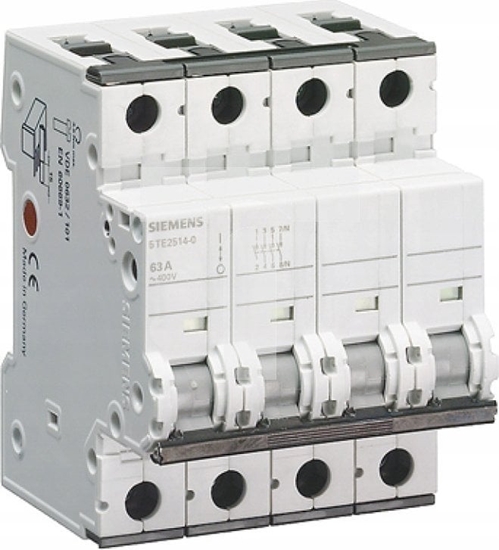 Picture of Siemens Rozcznik moduowy 63A 3P+ N 400V moliwy wyzwalacz 5TE2514-0