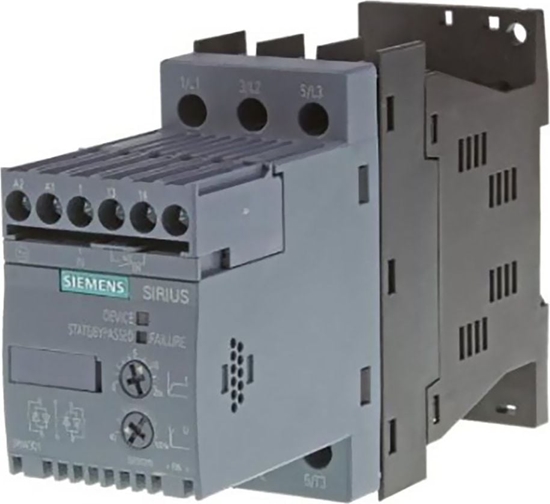 Picture of Siemens Softstart 3-fazowy 200-480VAC 17,6A 7,5kW/400V Uc=110-230V AC/DC S00 (3RW3018-1BB14)