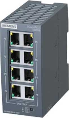 Attēls no Siemens Switch przemysowy 8 portów RJ45 10/100Mb/s SCALANCE XB008 6GK5008-0BA10-1AB2