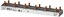 Picture of Siemens Szyna czeniowa 1P+N 10mm2 sztyftowa 12 moduowa dla 6x (AFDD 5SM6 + 6x 5SV1 / 5SL60) pena izolacja 5ST3676-0