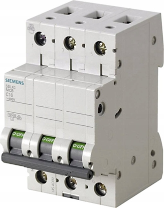 Attēls no Siemens Wycznik nadmiarowoprdowy 400V 10KA 3-BIEG B32A 5SL4332-6