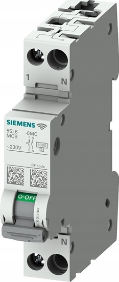 Picture of Siemens Wycznik nadmiarowoprdowy z pomiarem i komunikacj SENTRONcom WIFI AC 230V 6KA 1+N charakterystyka B 25A TRMS